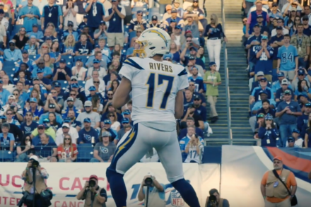 Philip Rivers in one of his last games in Las Angeles.
