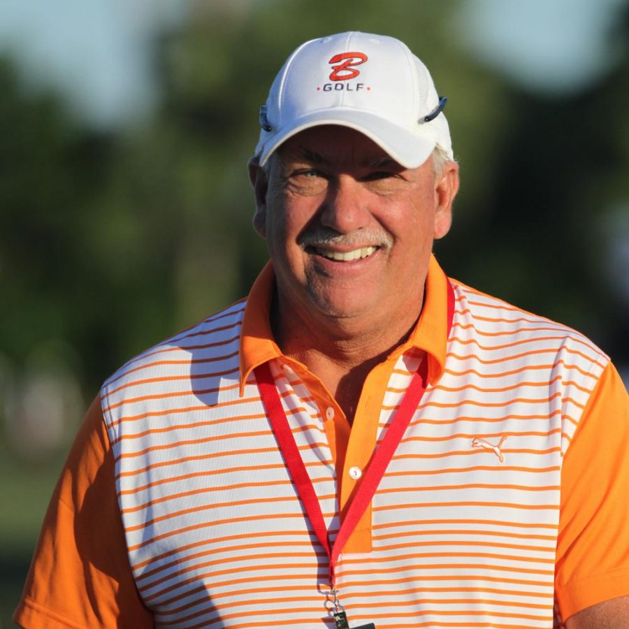 Among the many roles Mr. Toby Harbeck has filled over his 37 years at The Benjamin School is that of Head Coach of the Varsity Golf Teams. He is pictured here while attending a recent Honda Classic.