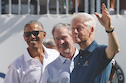 Former Presidents, from left to right, Barack Obama (D), George W. Bush (R),
and Bill Clinton (D) have agreed to take the COVID-19 vaccine. As a number of
different organizations work to create an effective vaccine, there is hope that an
end to the pandemic may finally be near. 