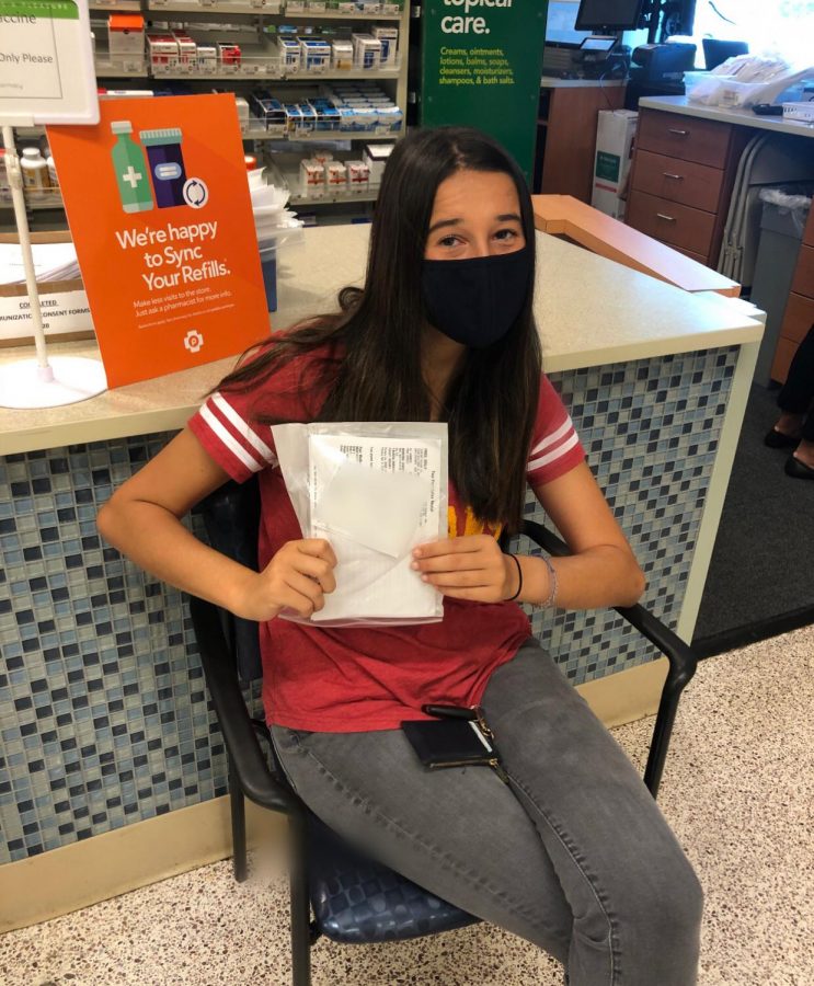 Senior Molly Fried, 18, gets the Moderna vaccine at a Publix pharmacy. Eligibility opened up for 16+ in Florida on April 5th. 