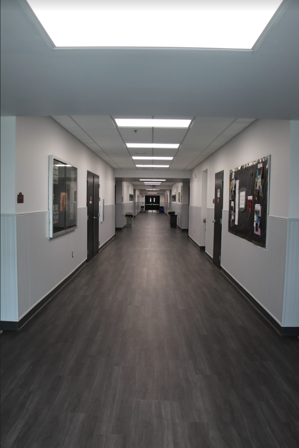 Students will find the hallways echo a bit more this year thanks to new flooring.