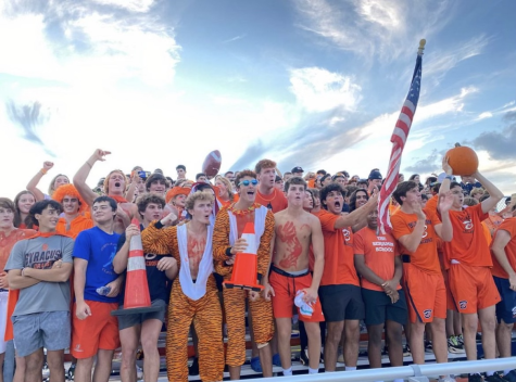 The Benjamin Student Section shows out for their students and brings a great passion for the game. 