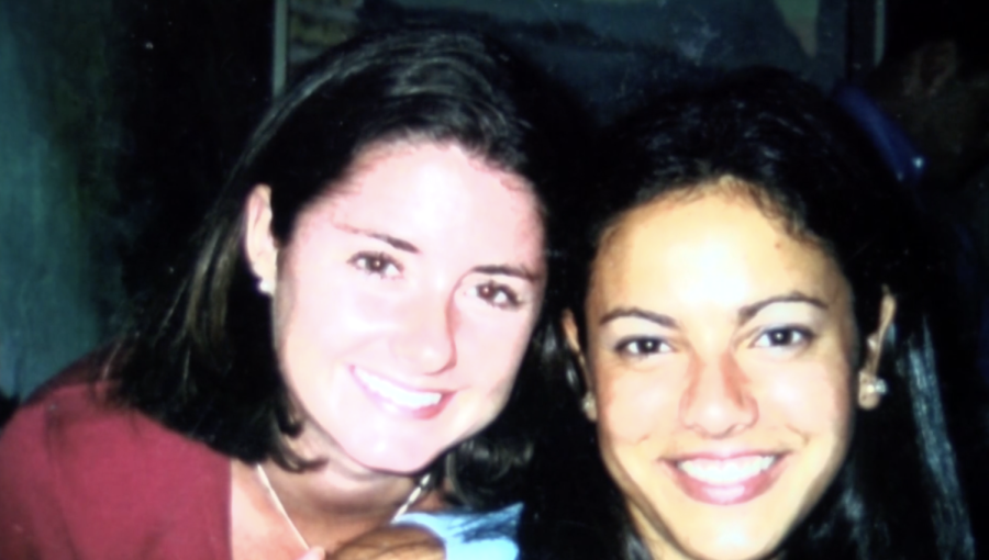 Lindsey Moorehosue (left) and close friend Lisa Nathan Ridd (right)