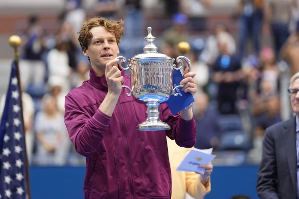 Italian Jannik Sinner lifted his first US Open and second major trophy this year. “I think Sinner can continue this path. He looks strong on the court in every aspect, and the sky's the limit for him,” senior Avi Gulati explained. Photo courtesy from GB News. 
