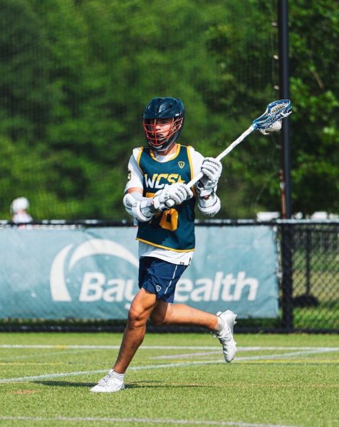 Sophomore Sawyer Fasano looks for a shot on goal while playing on his travel team "West Coast Starz" this summer.