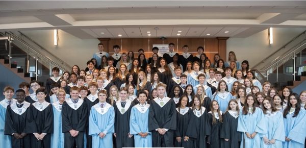 Pictured above are the 93 new inductees of Benjamin's chapter of the National Honors Society.